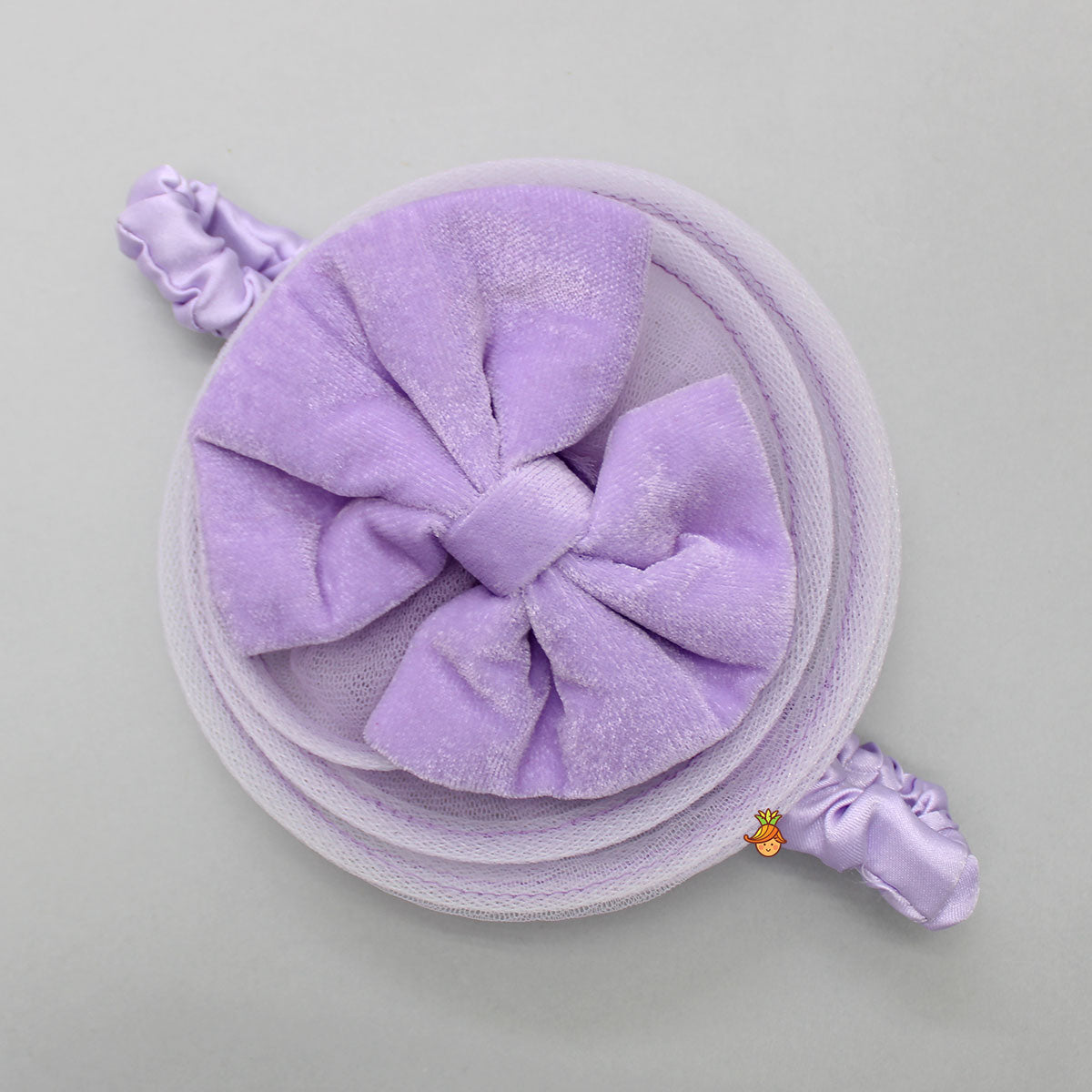 Stylish Sleeves Exquisite Lavender Fur Dress With Head Band