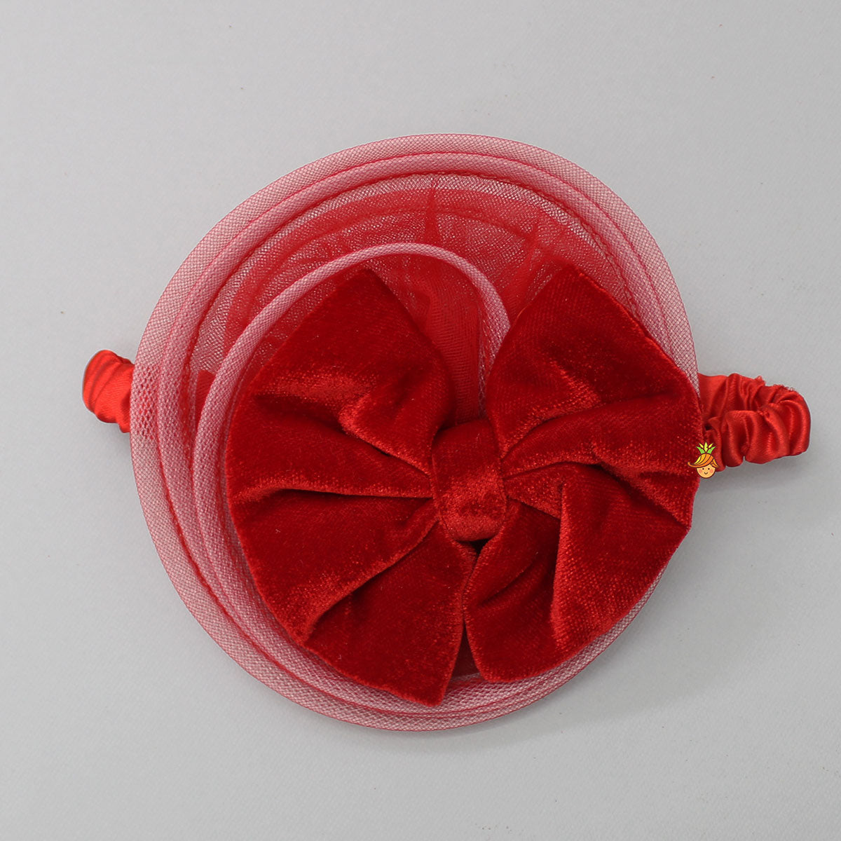 Stylish Sleeves Exquisite Red Dress With Head Band