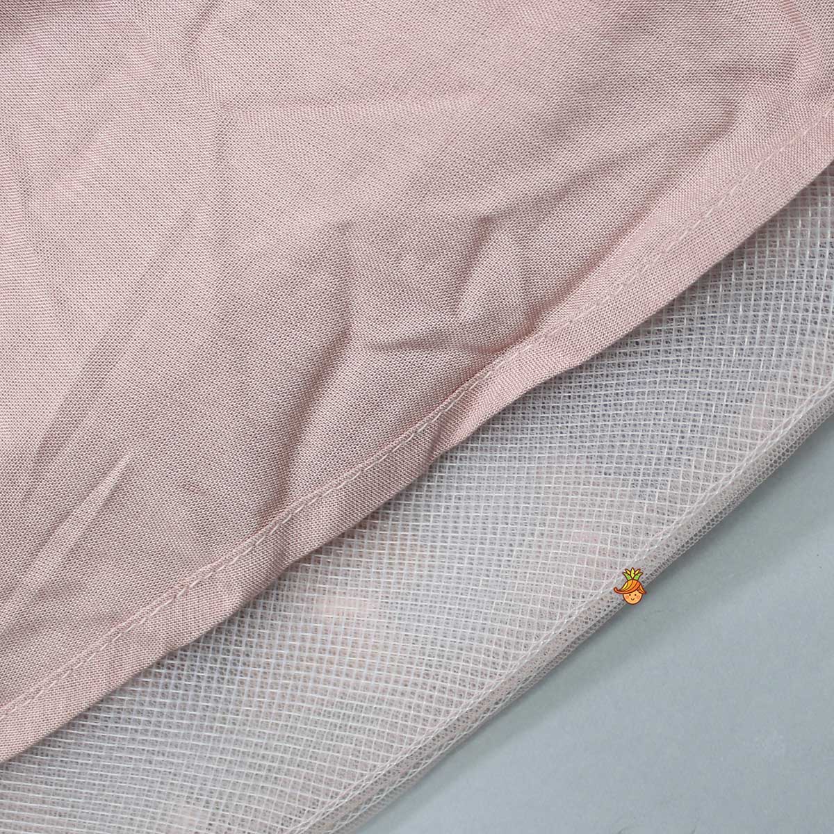 Butterfly Net Dress With Attached Drapes