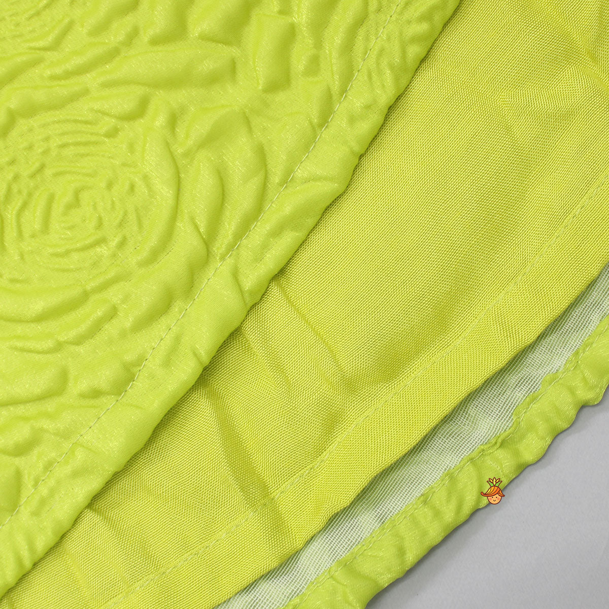 Pre Order: Green Embossed Dress