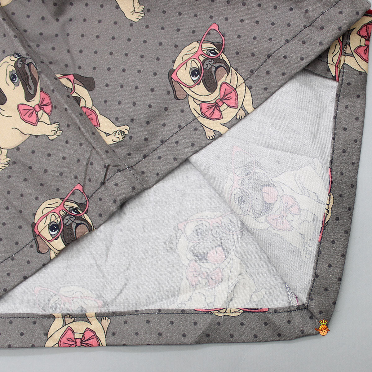 Pre Order: Cute Pug Printed Sleepwear