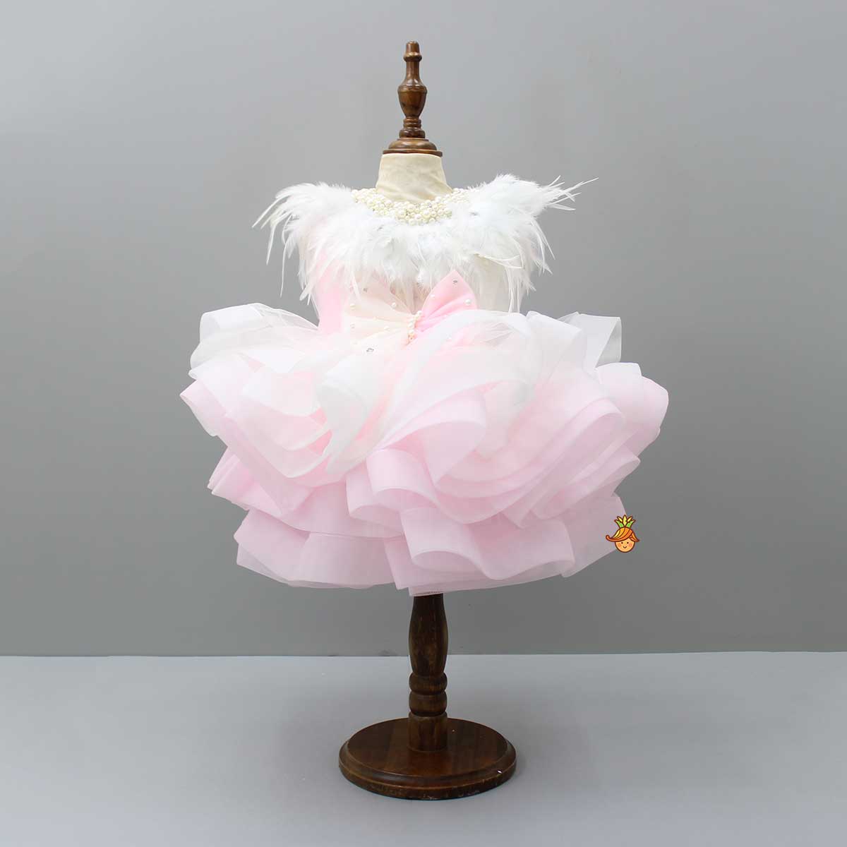Pre Order: Dual-Colour Princess Net Flared Dress