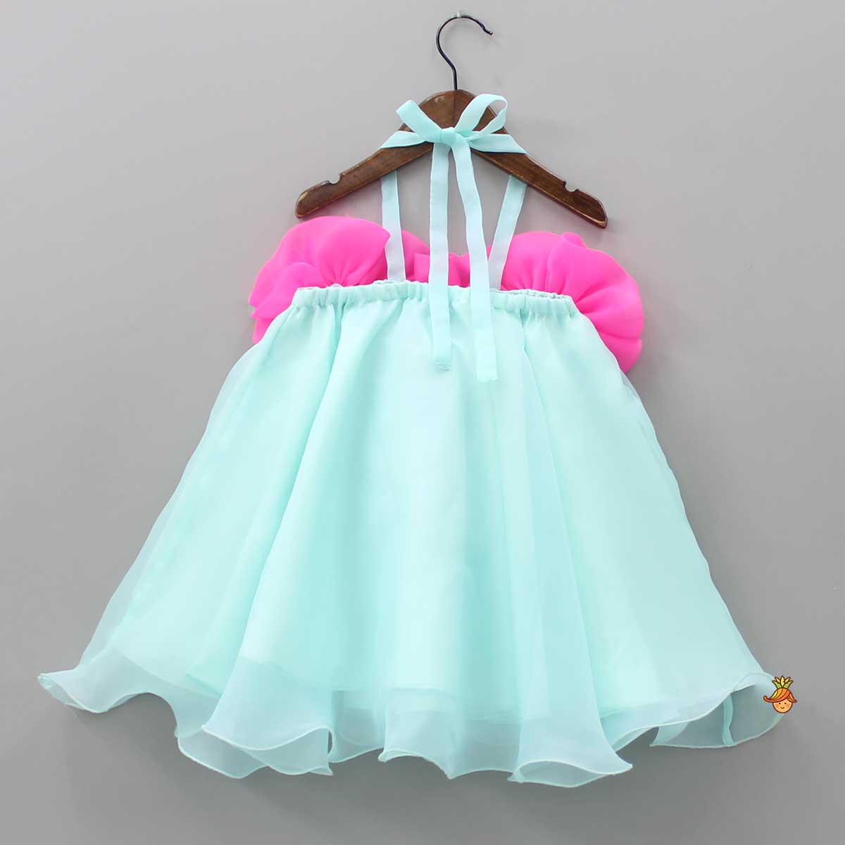 Pre Order: Dual Tone Halter Neck Dress