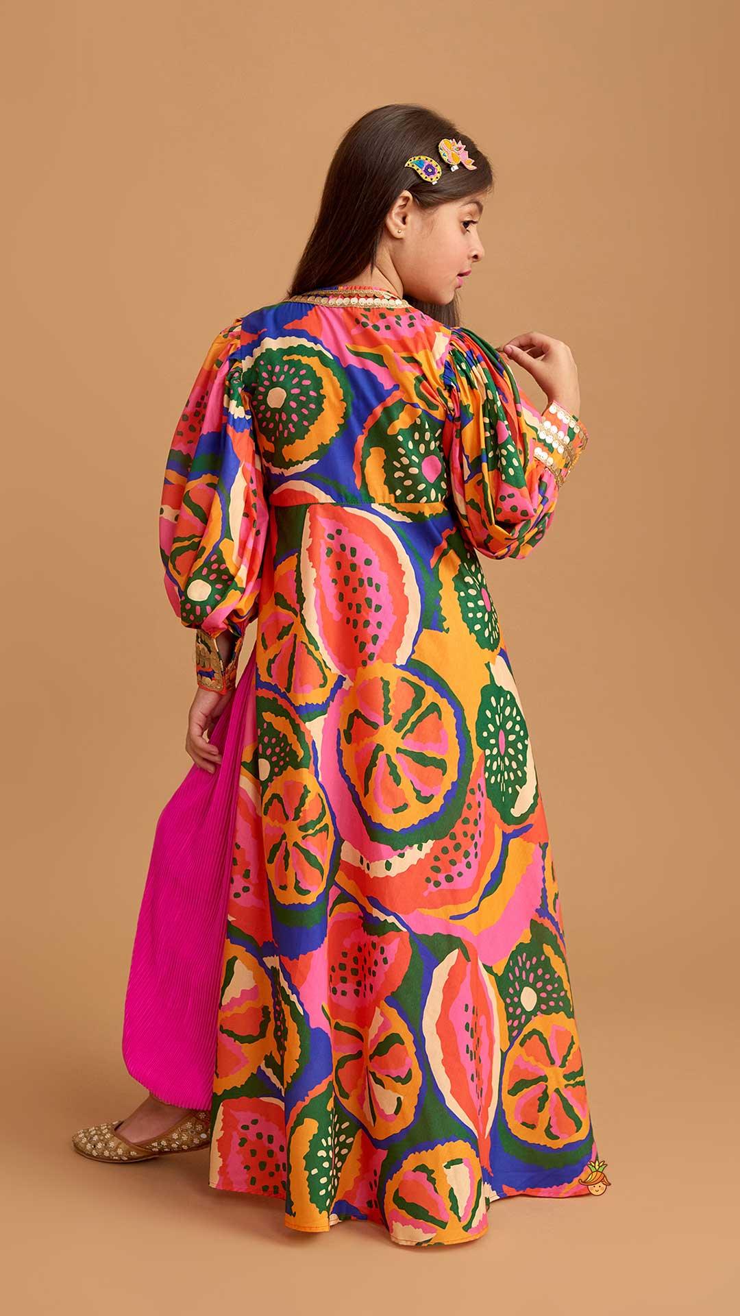 Pre Order: Pink Top With Side Slits Kurti And Patiala