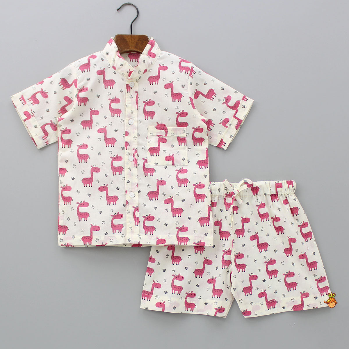 Pre Order: Patch Pocket Front Open Sleepwear