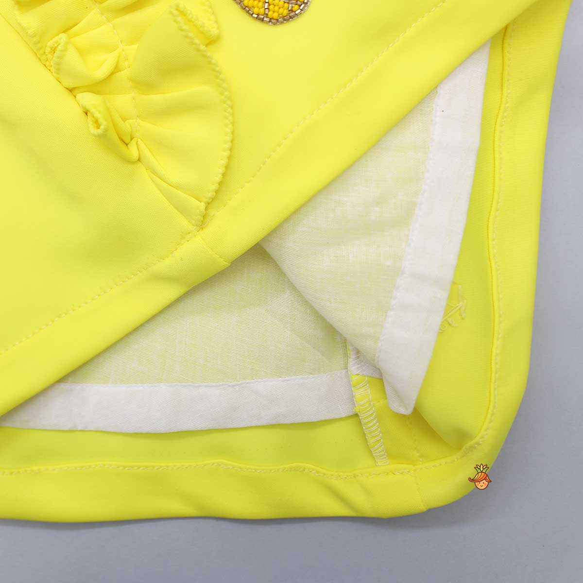 Cute Pineapple Embroidered Dress