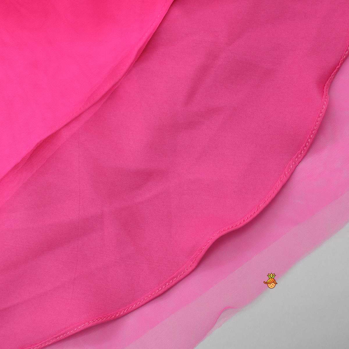 Pre Order: Pink Strappy Net Gown