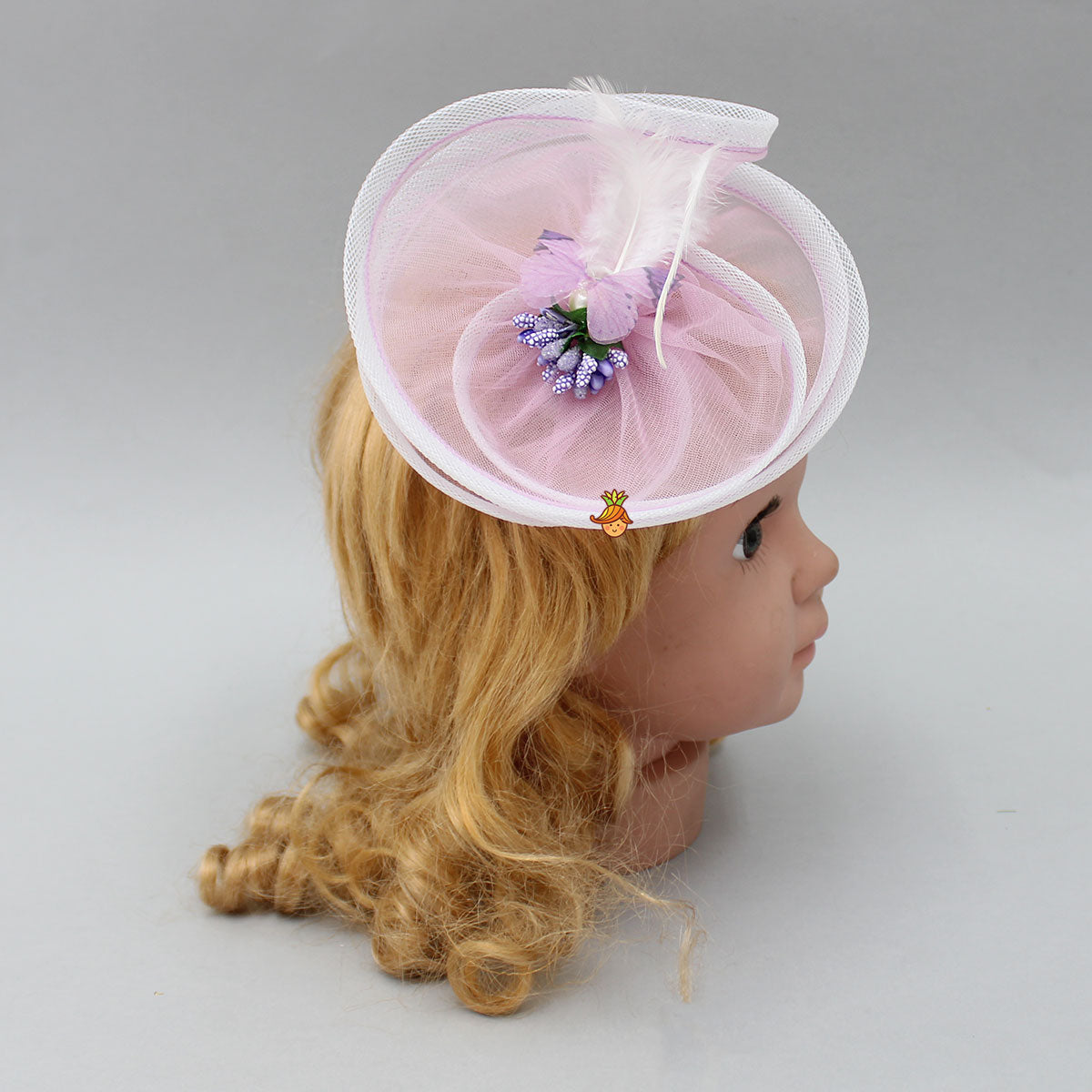 Lavender Butterfly Net Alligator Hair Clip