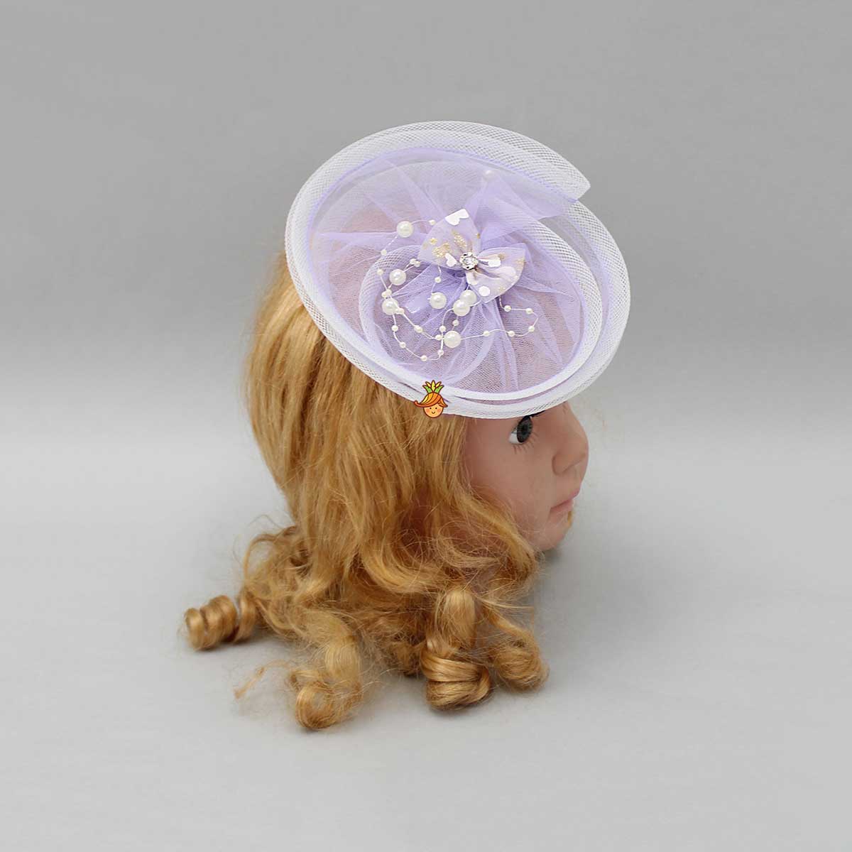 Bowie Twisted Lavender Pearl String Hair Clip