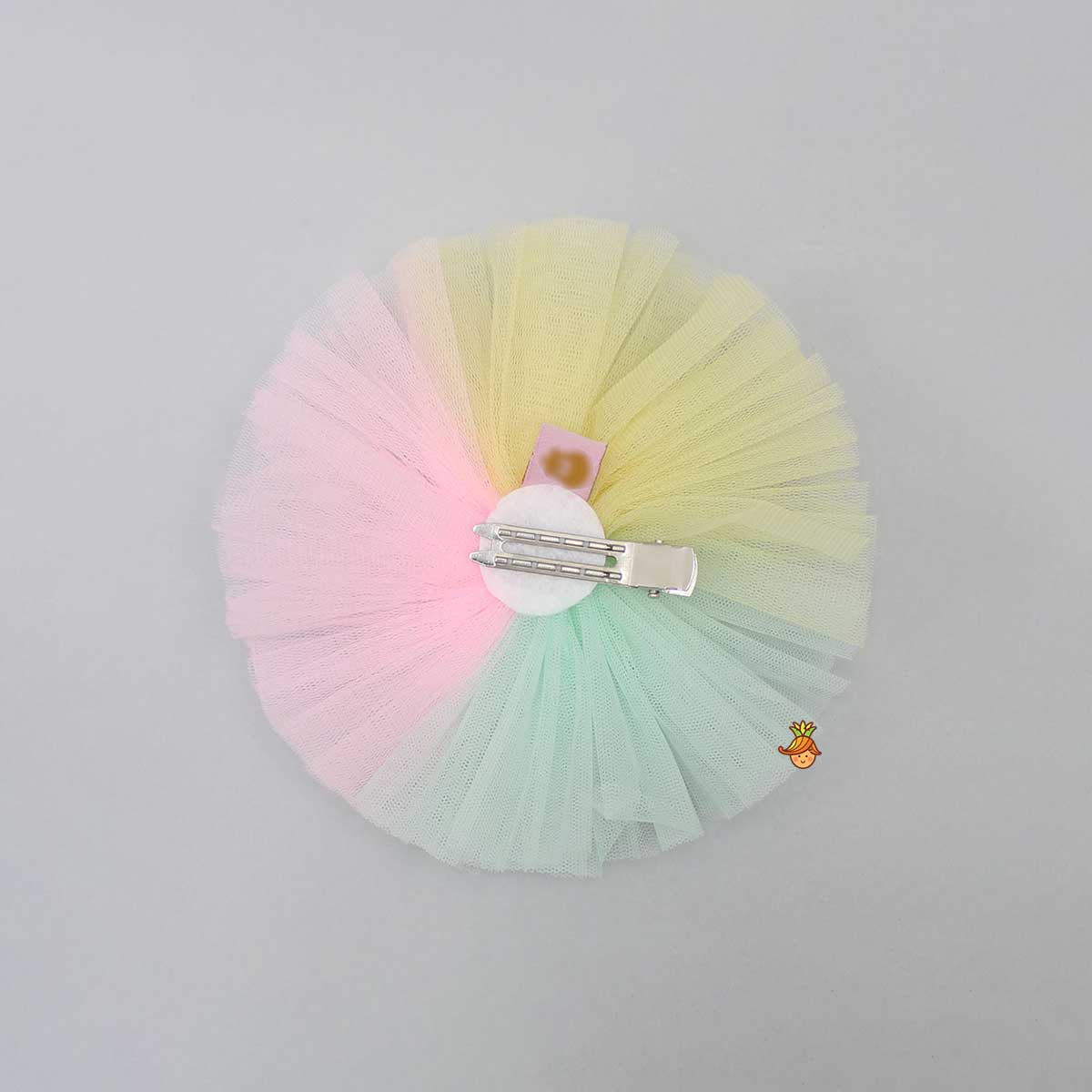 Flower Adorned Multicolour Hair Clip