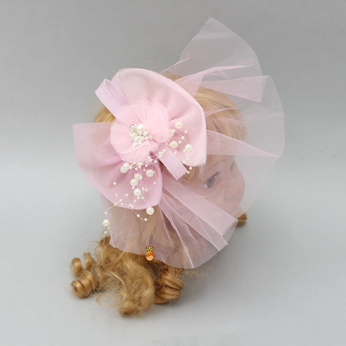 Elegant Pink Floral Hair Clip