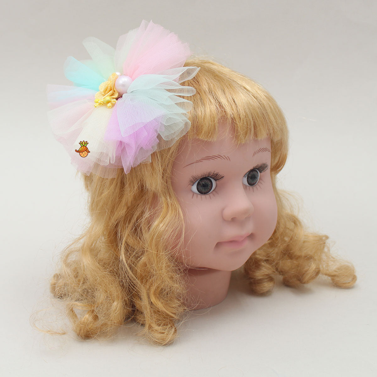 Flower Enhanced Net Multicolour Hair Clip