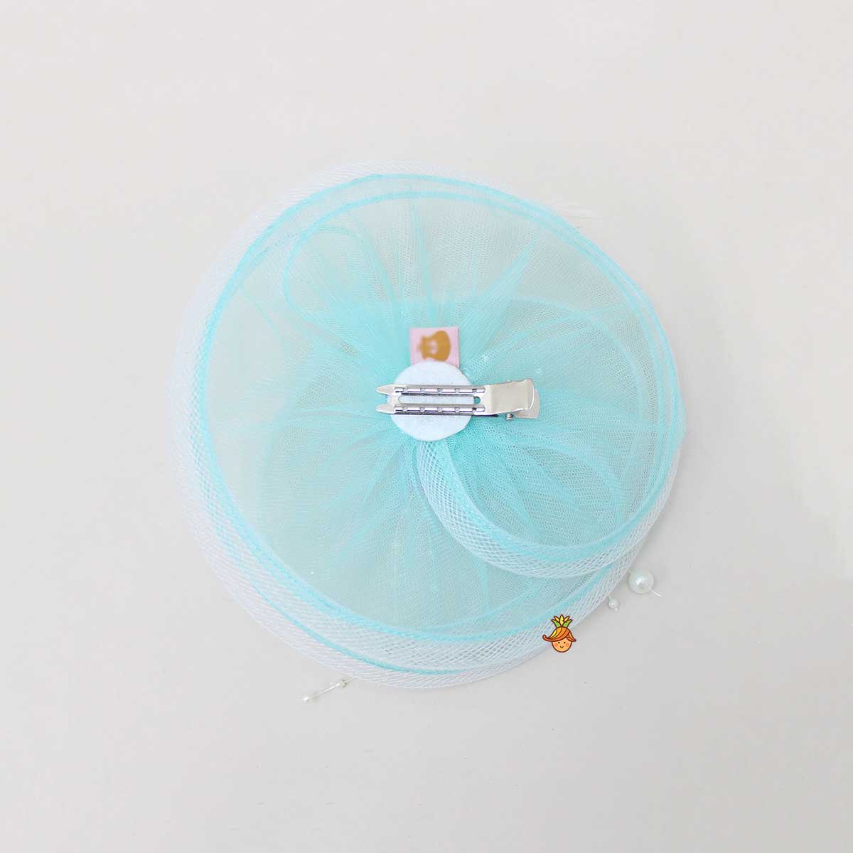 Blue Twisted Rose Hair Clip