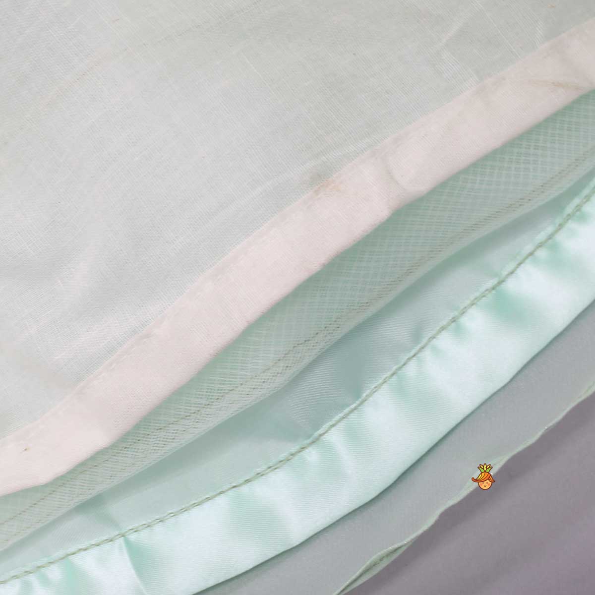 Purple Rose Petal Dual Tone Dress With Detachable Bow