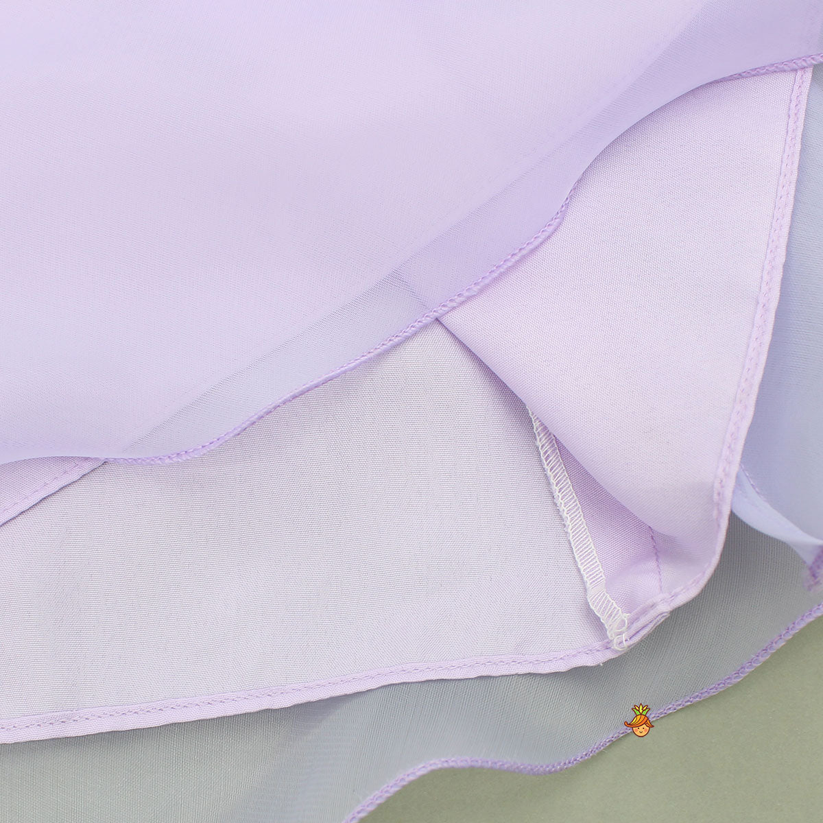 Pre Order: Puff Sleeves Organza Lavender Dress