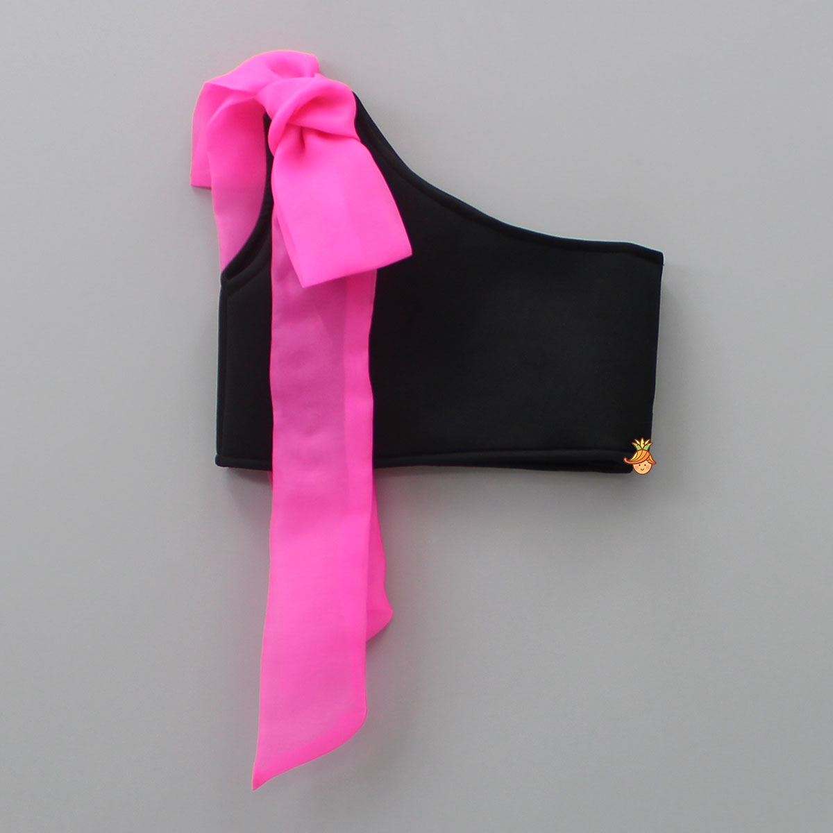 Pre Order: Dual Tone One-Shoulder Neoprene Top And Shorts