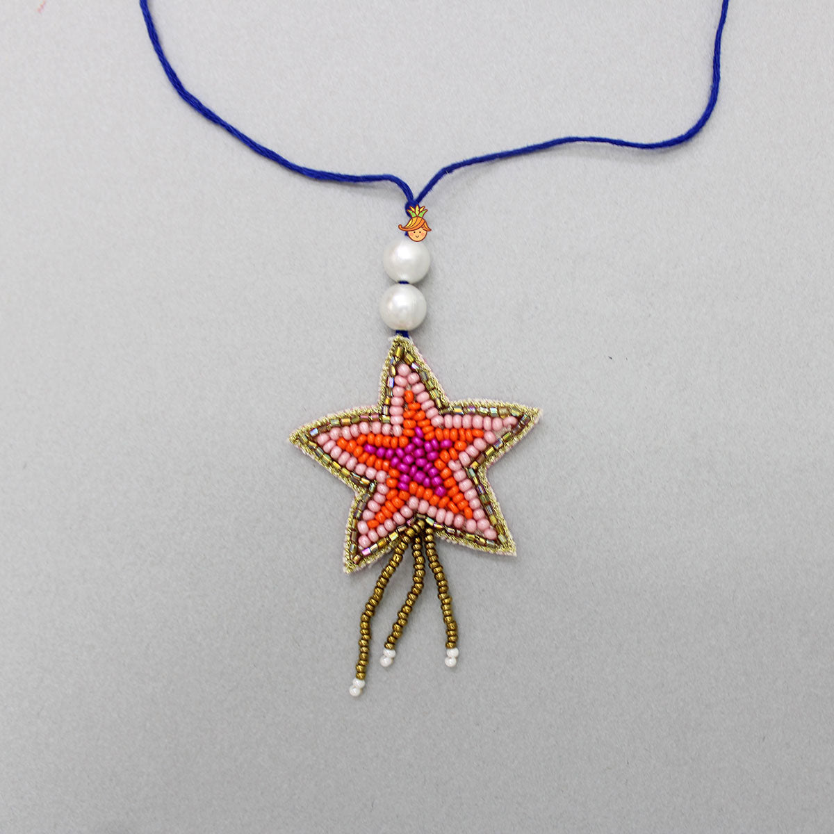 Multicolour Beaded Star Rakhi
