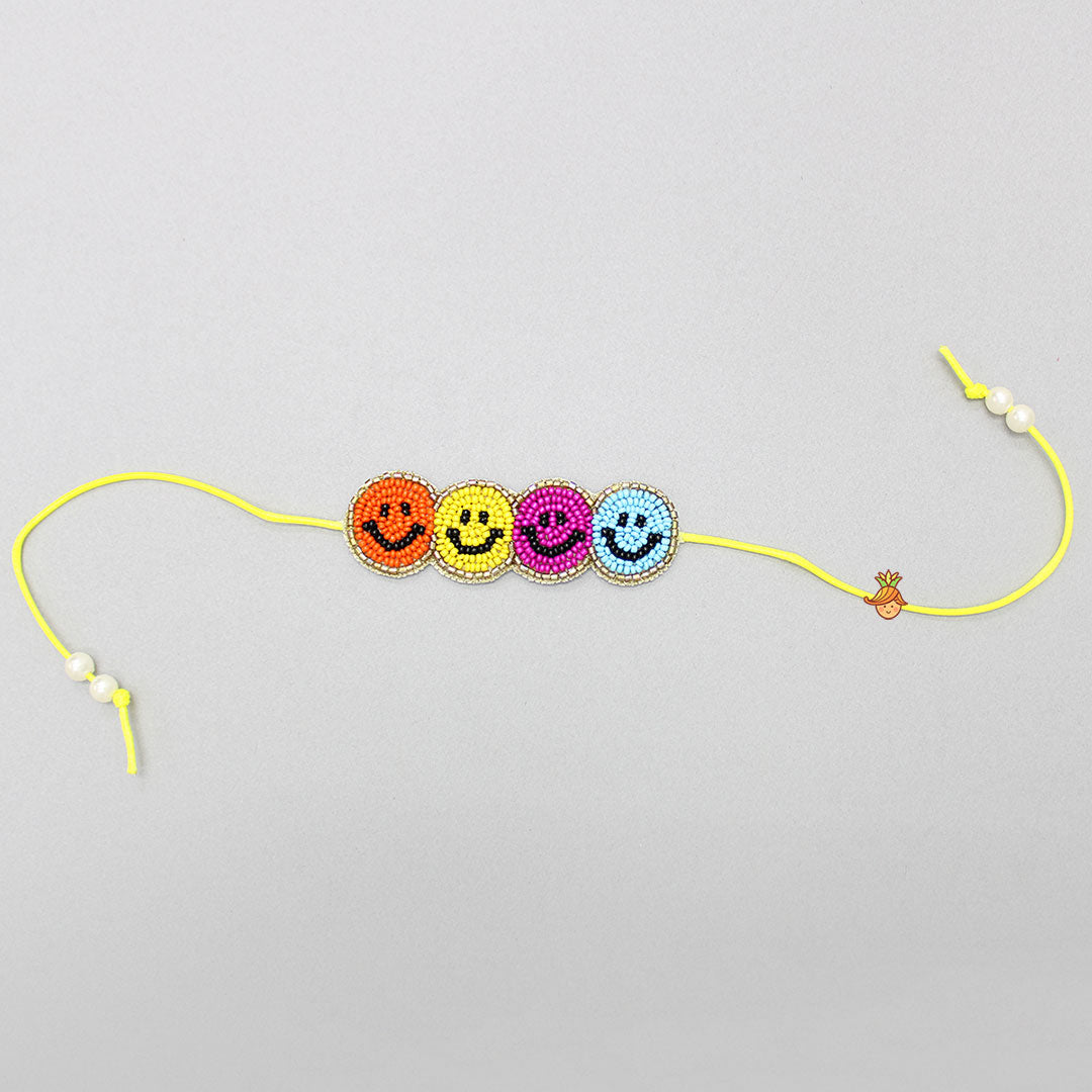 Multicolour Smiley Rakhi