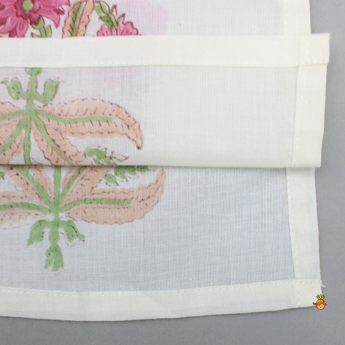 Pre Order: Floral Printed Kurta With Handworked Jacket And Dhoti.