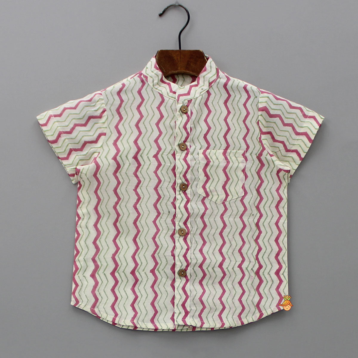Pre Order: Chevron Printed Multicolour Shirt