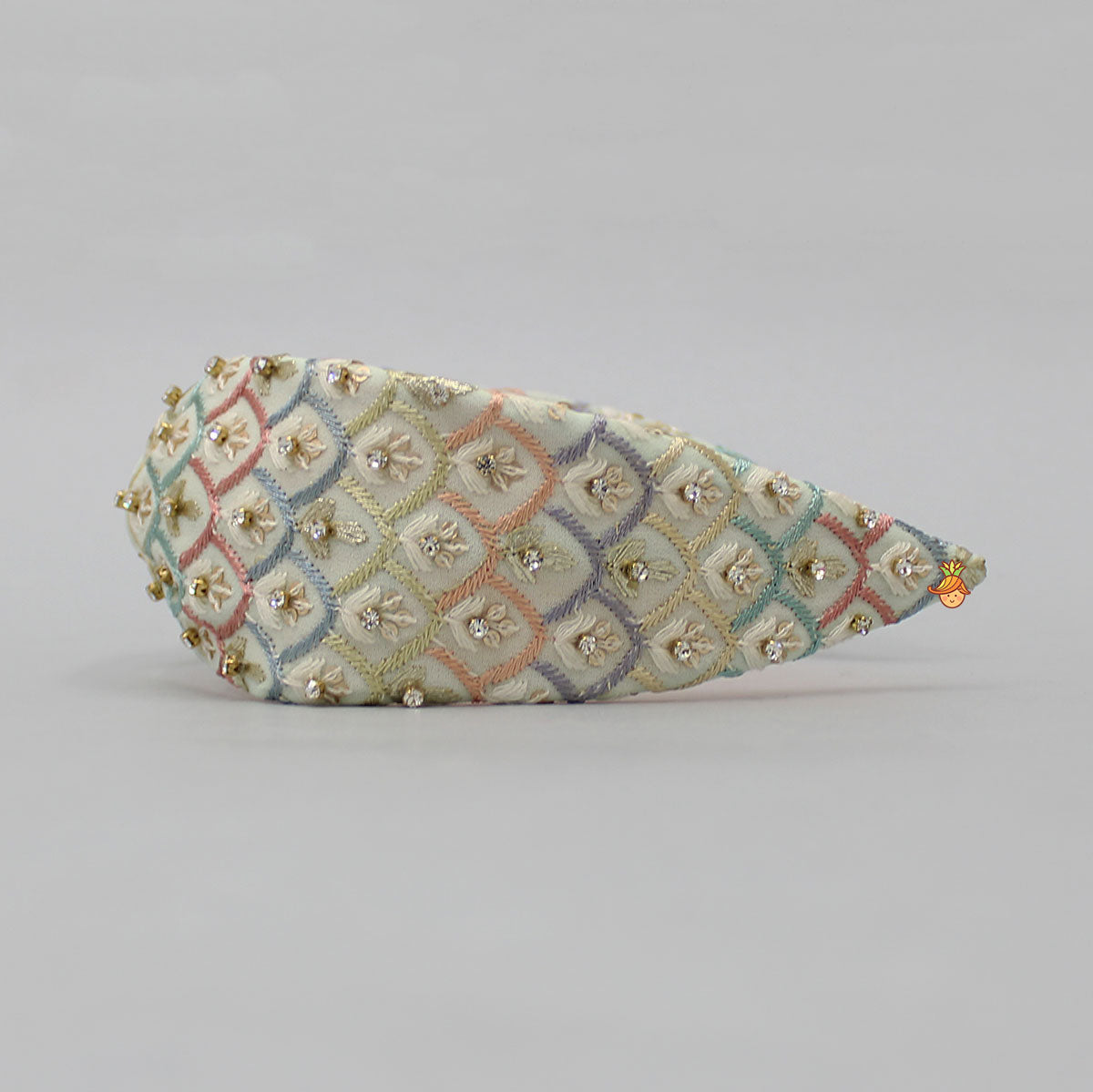 Multicolour Thread Embroidered Hairband