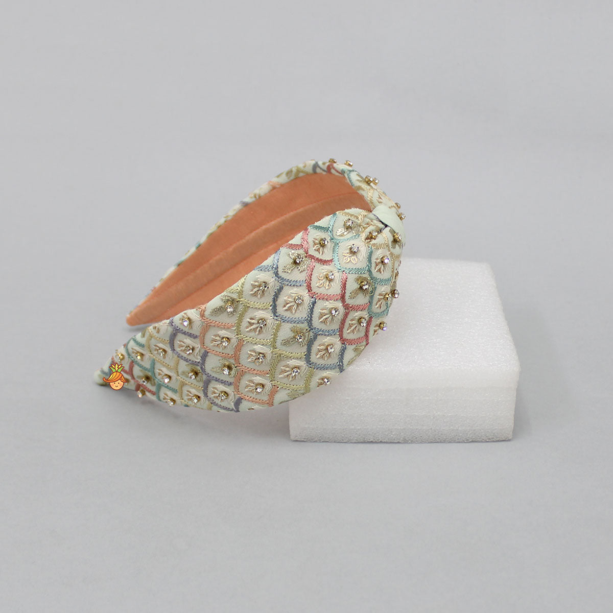 Multicolour Thread Embroidered Hairband