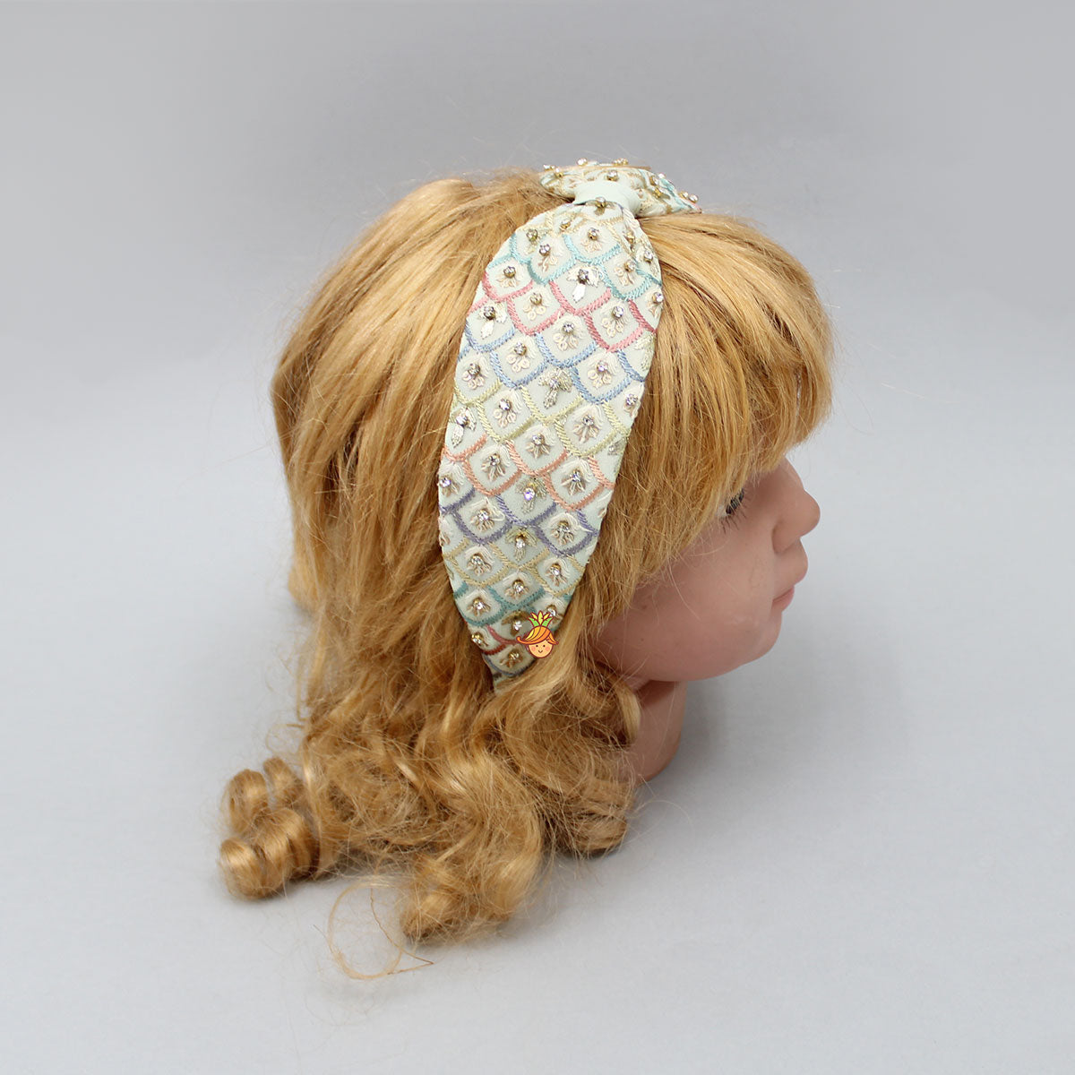 Multicolour Thread Embroidered Hairband