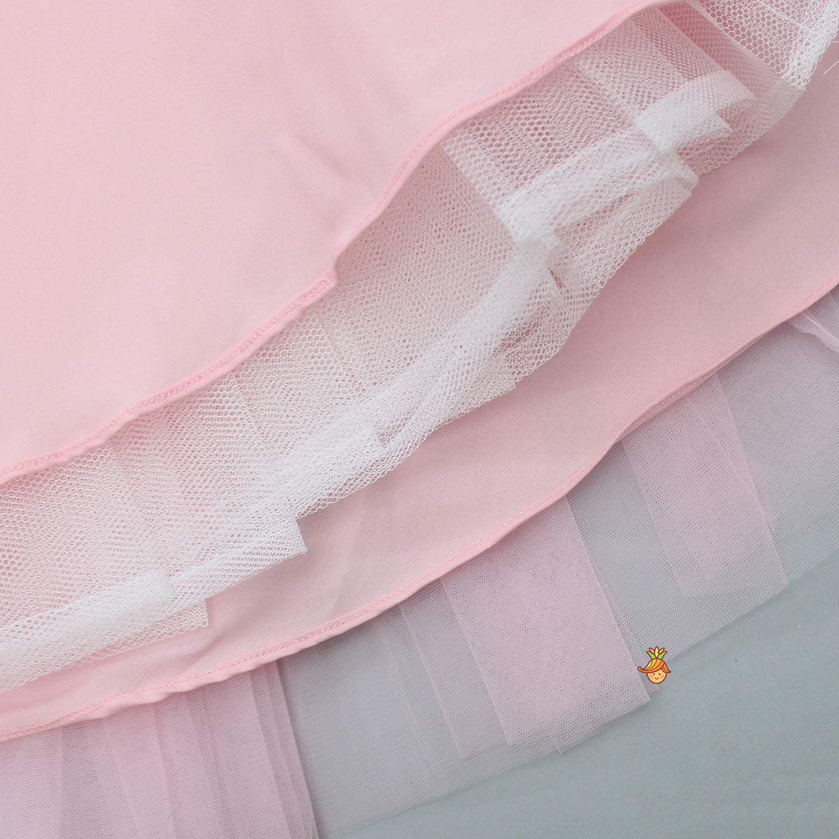 Pre Order: Net Flowers Embellished One Shoulder Gown