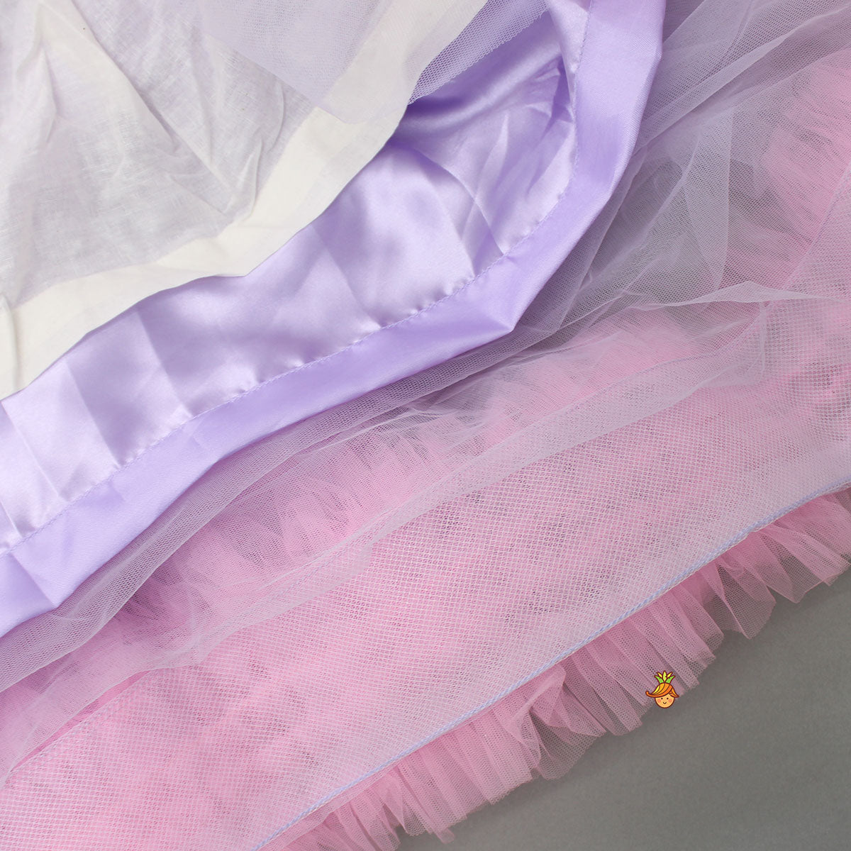 Pre Order: Butterfly Adorned Net High Low Dress With Matching Detachable Bow