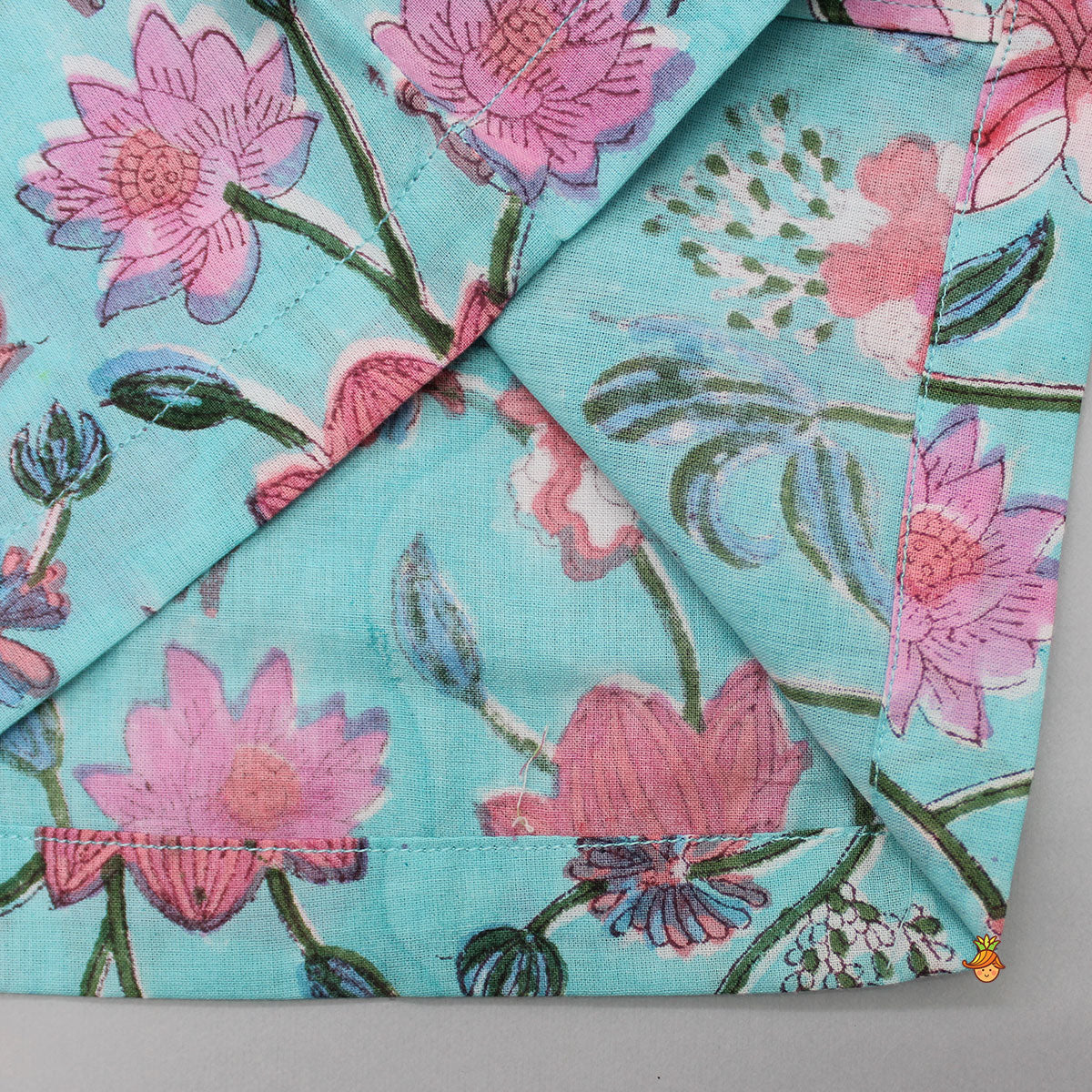 Pre Order: Hand Block Floral Printed Multicolour Sleepwear