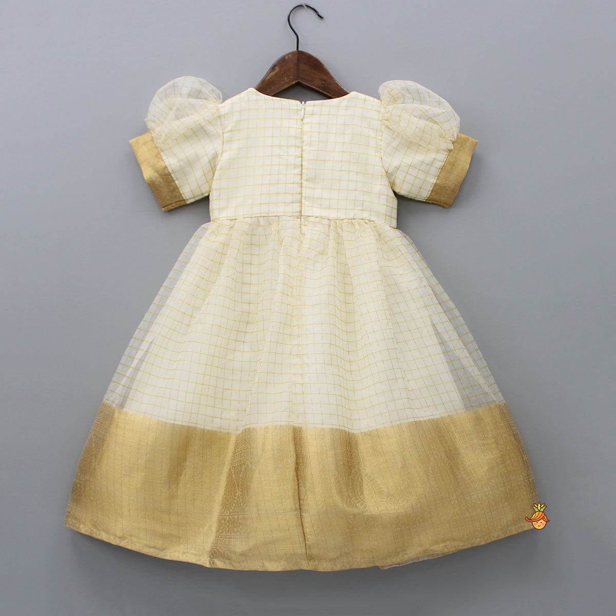 Pre Order: Checks Organza Flared Anarkali