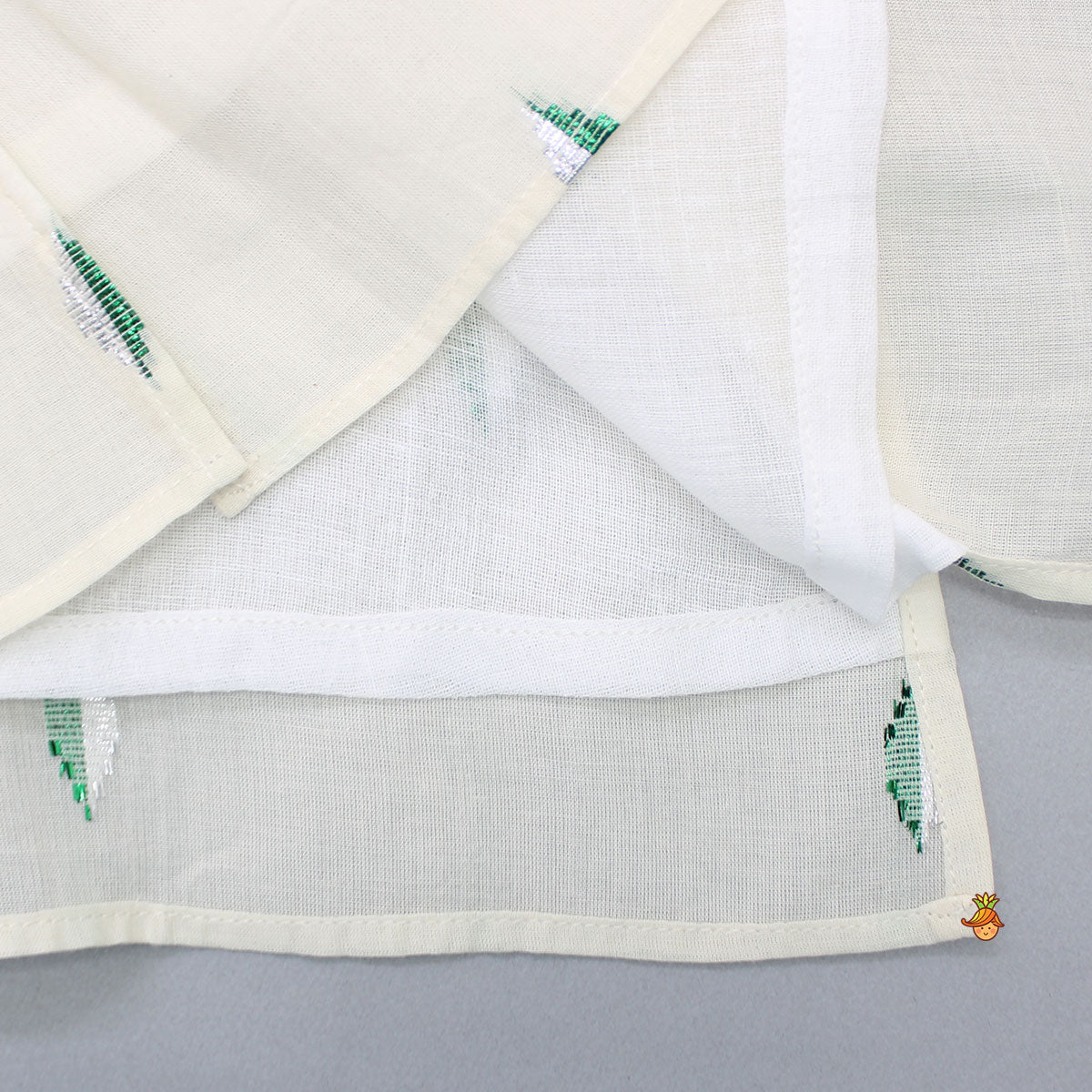 Pre Order: Off White Embroidered Kurta With Pyjama
