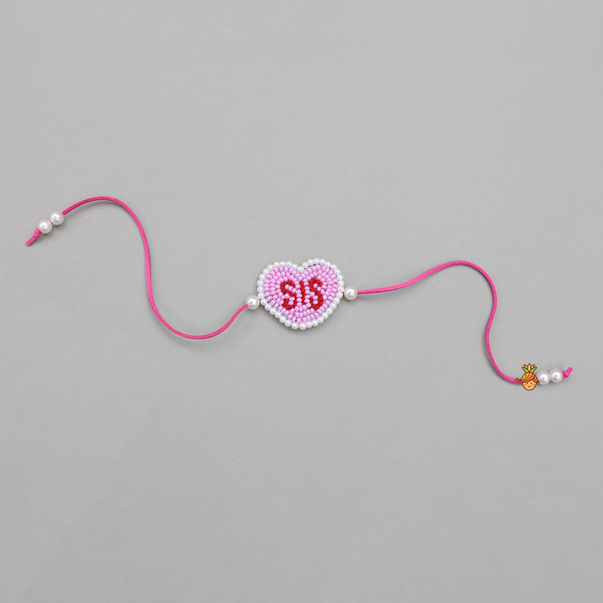 Sweet Heart Embroidered Rakhi