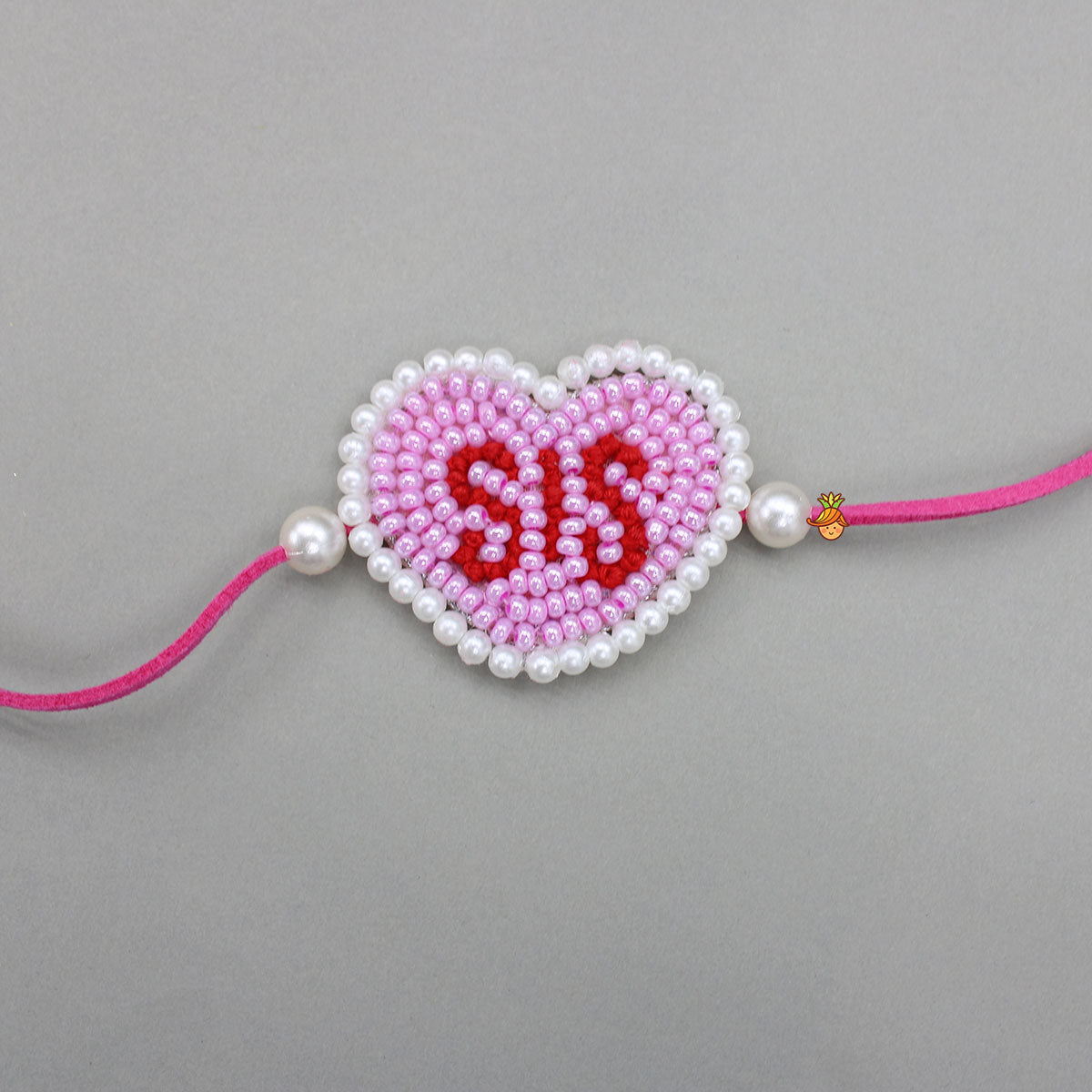 Sweet Heart Embroidered Rakhi