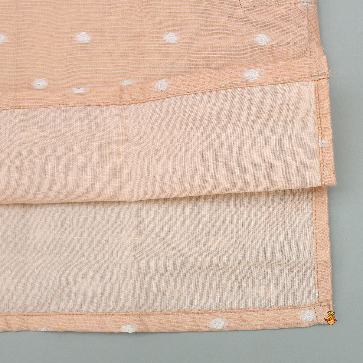 Pre Order: Butti Work Peach Kurta And Pyjama