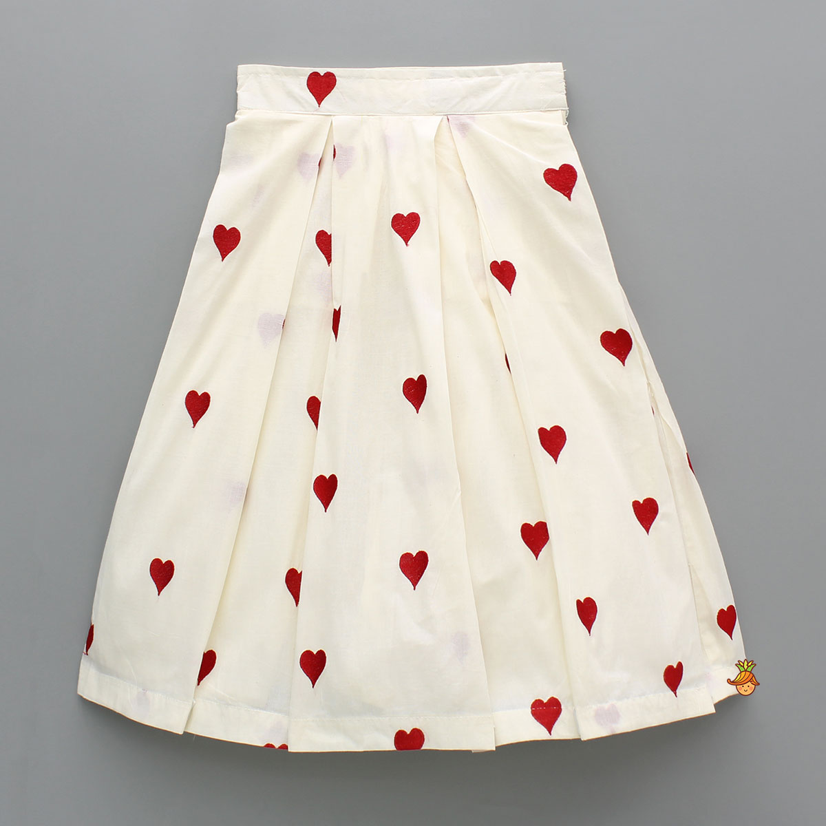 Pre Order: Heart Embroidered Stylish Tie-Up Strap Top And Lehenga