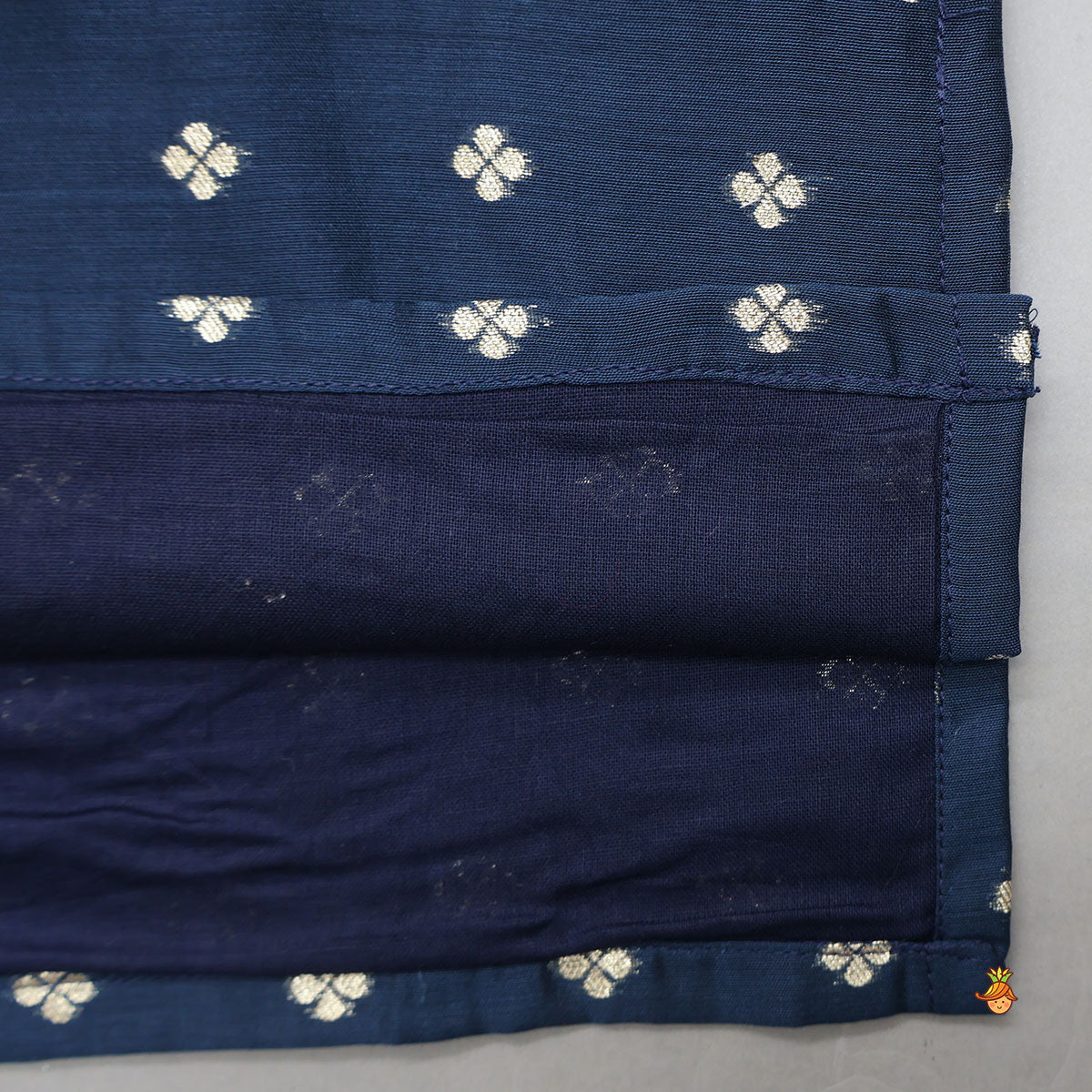 Pre Order: Chanderi Embroidered Blue Kurta And Pyjama