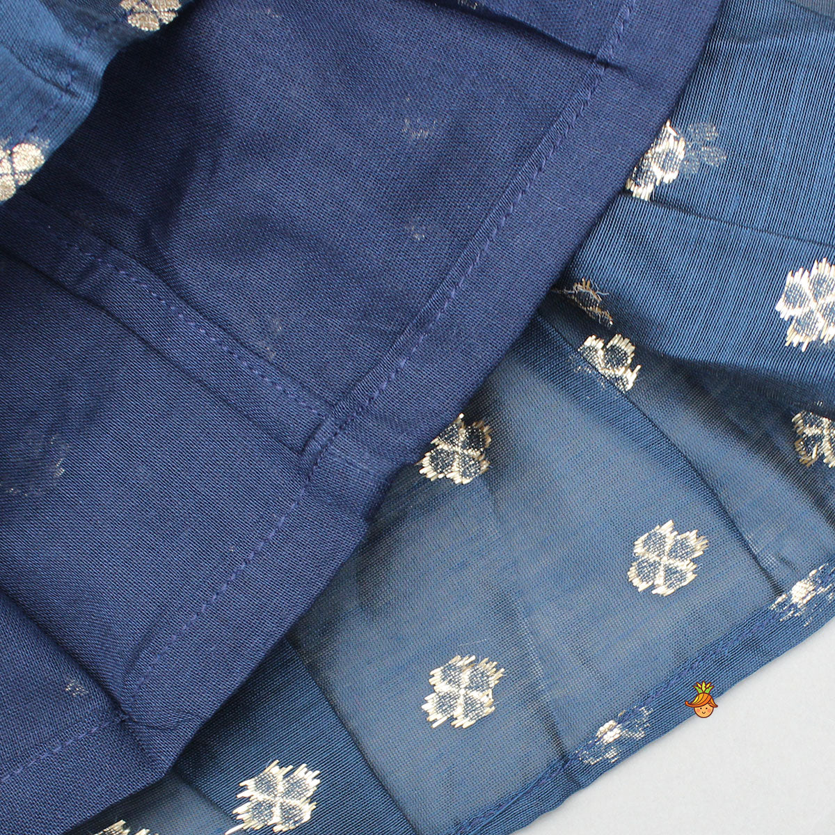 Pre Order: Embroidered Strappy Blue Kurti