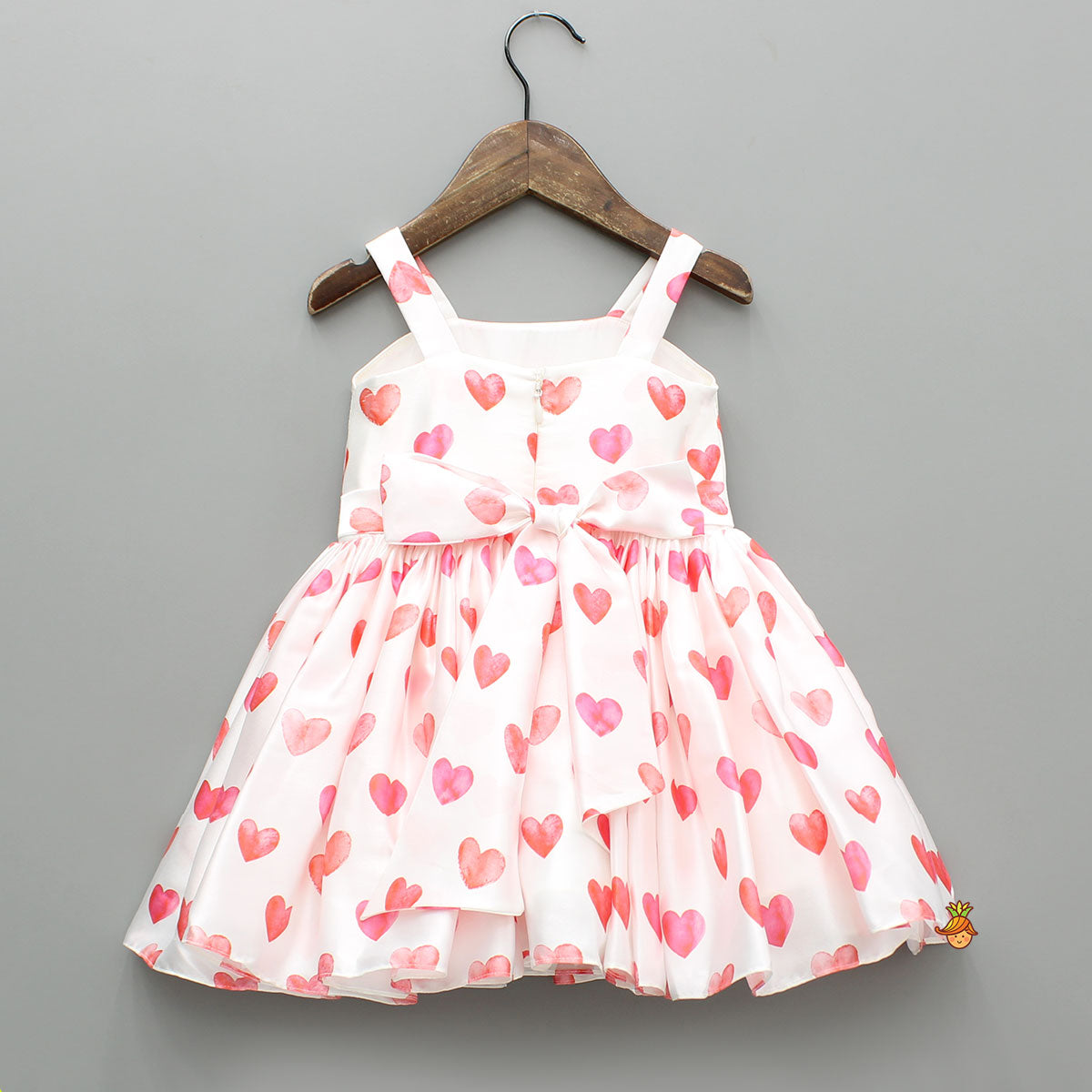 Pre Order: Heart Printed Strappy Dress And Bowie Headband