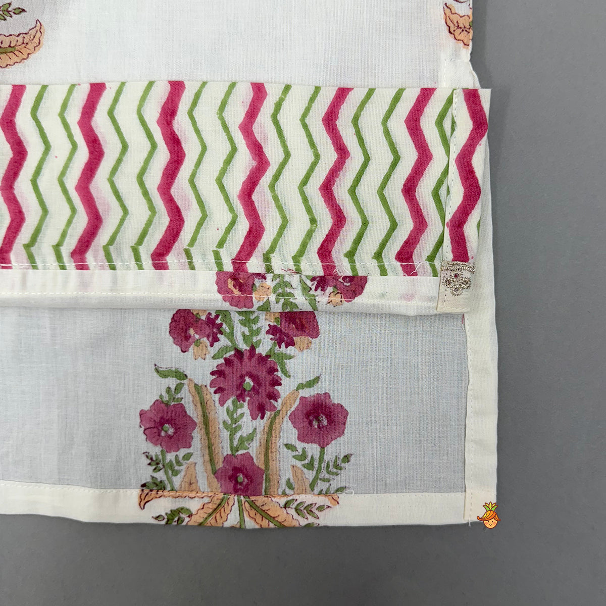 Pre Order: Multicoloured Floral Printed Kurta With Jacket And Dhoti