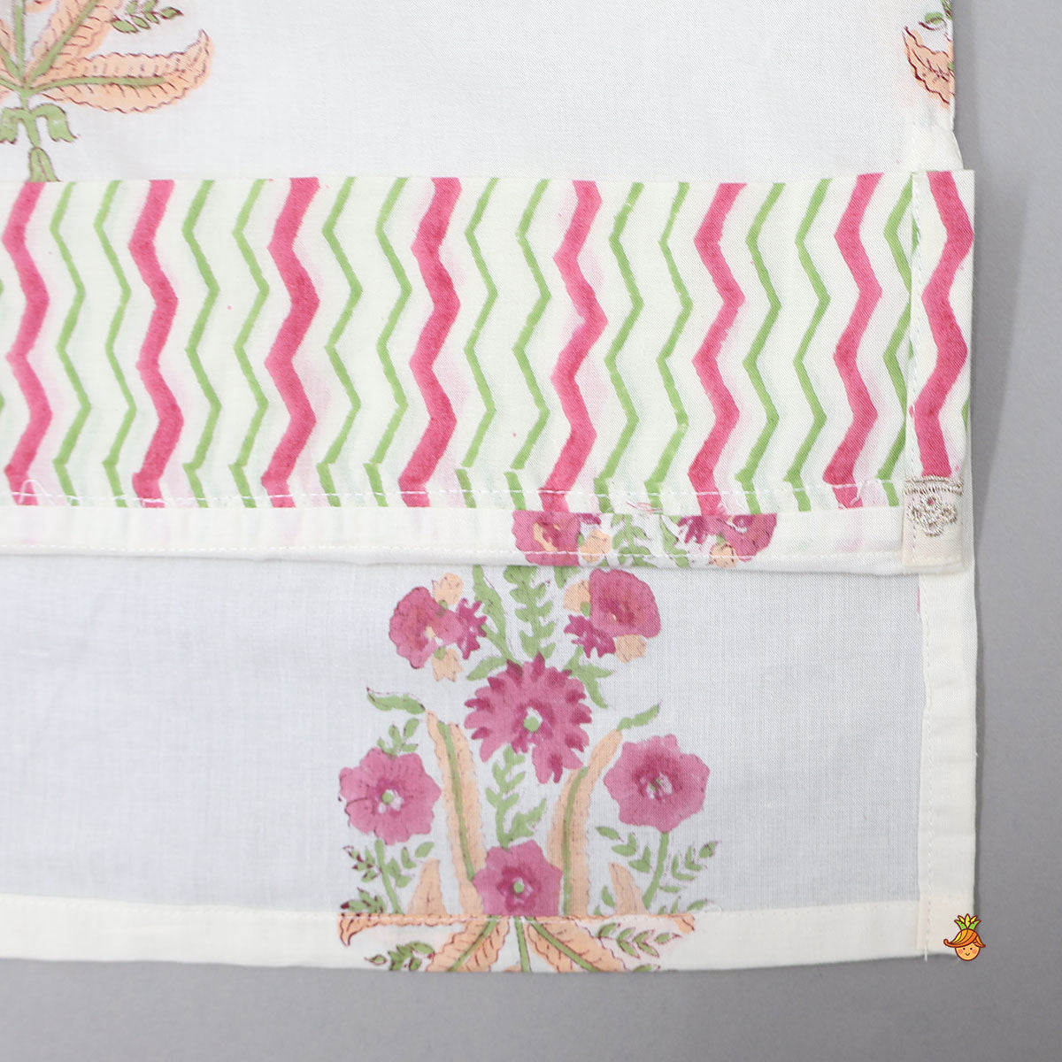 Pre Order: Multicoloured Floral Printed Kurta With Jacket And Dhoti