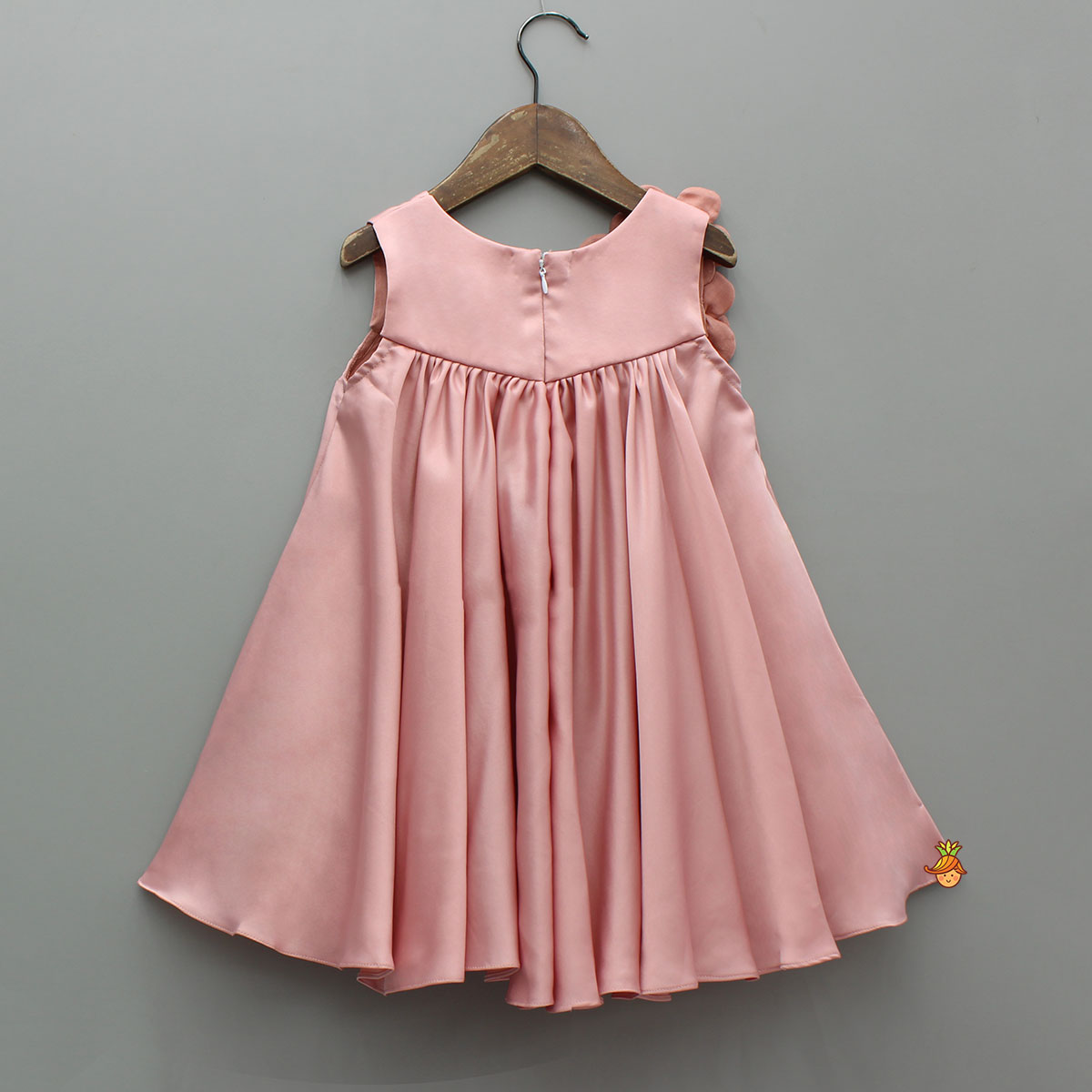 Pre Order: Flower Enhanced Pink Flared Dress