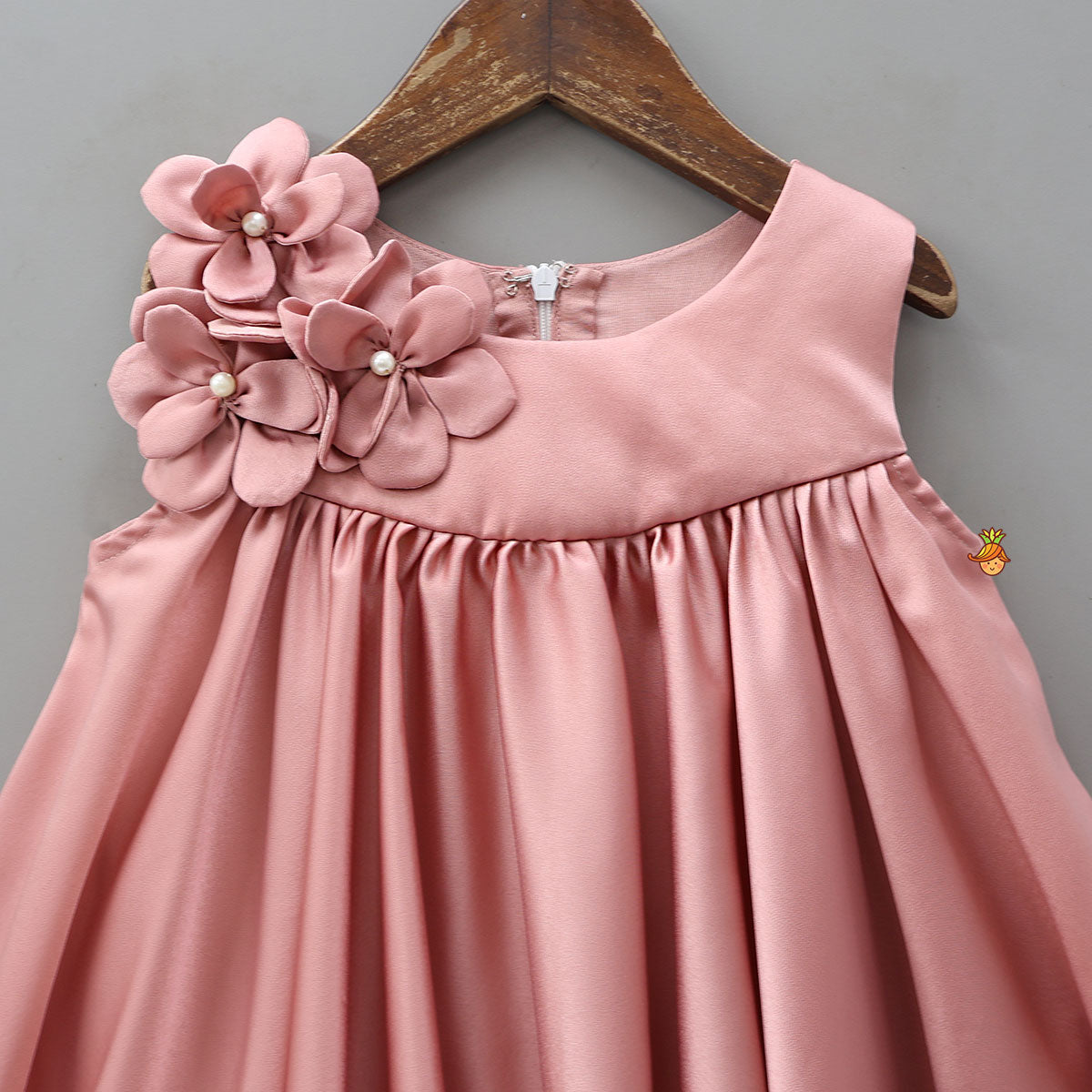 Flower Enhanced Flared Dress