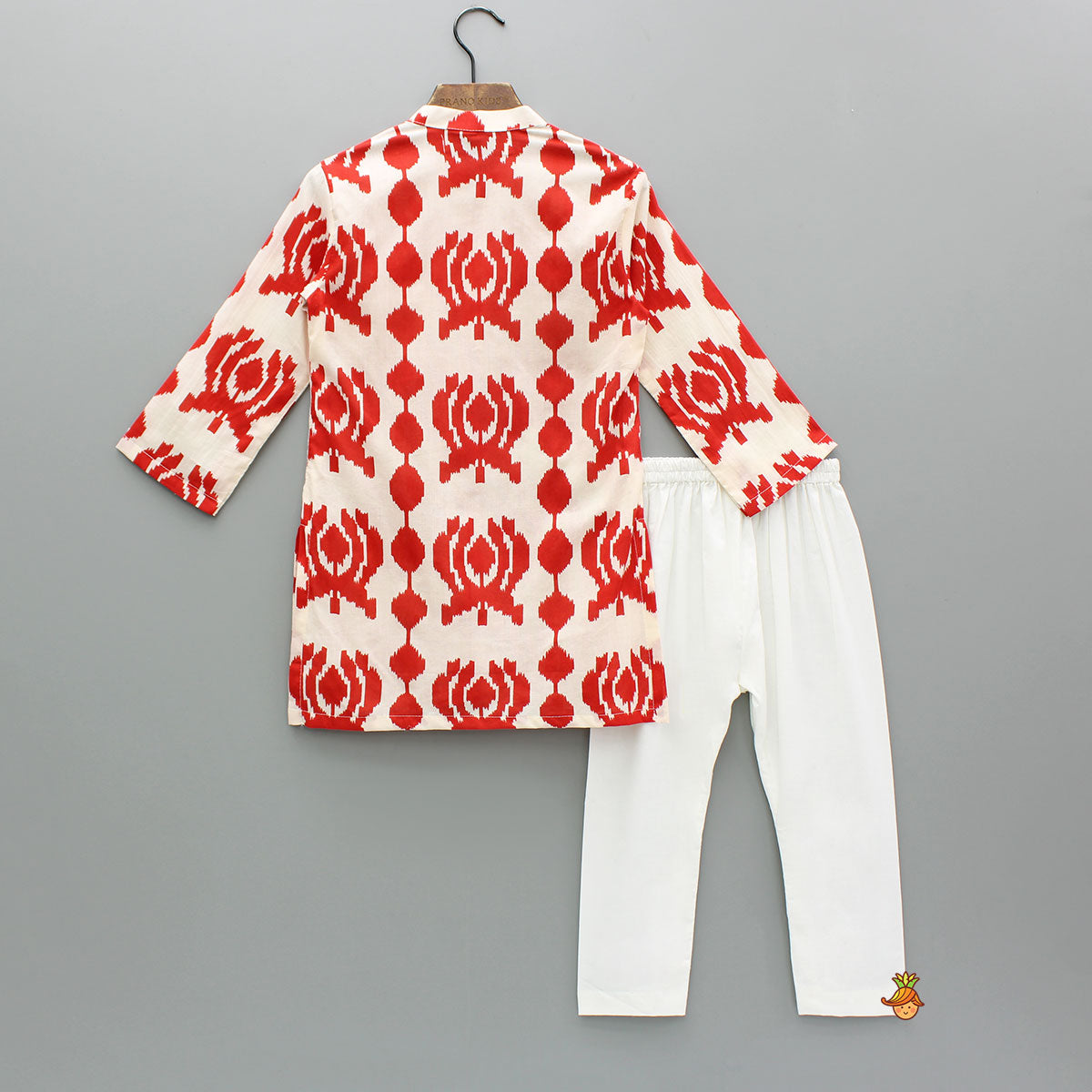Pre Order: Dual Toned Printed Kurta And Pyjama