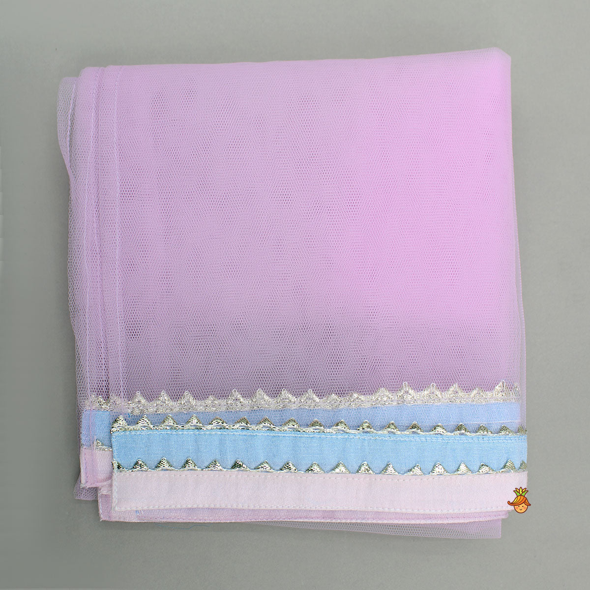 Pre Order: Colour Blocked Multicoloured Top With Lehenga And Dupatta