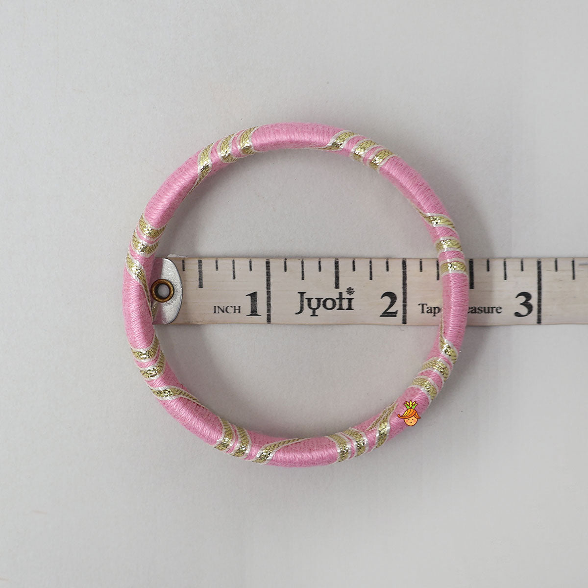Pink Lace Detailed Bangles Set
