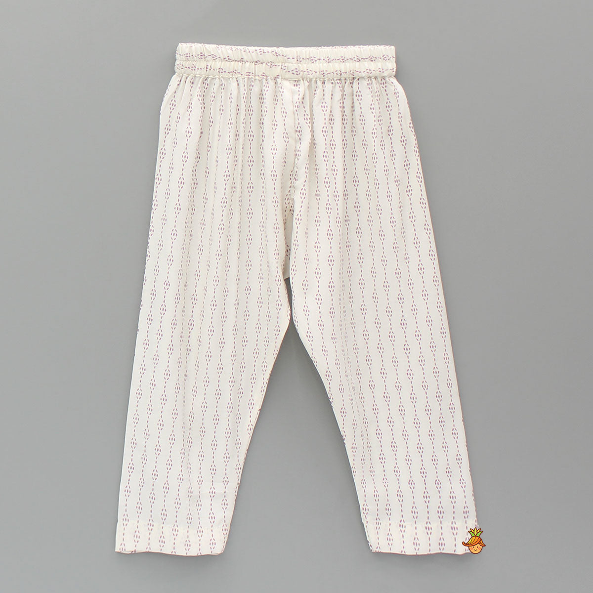 Pre Order: Hand Embroidered Multicolour Printed Kurta And Pyjama