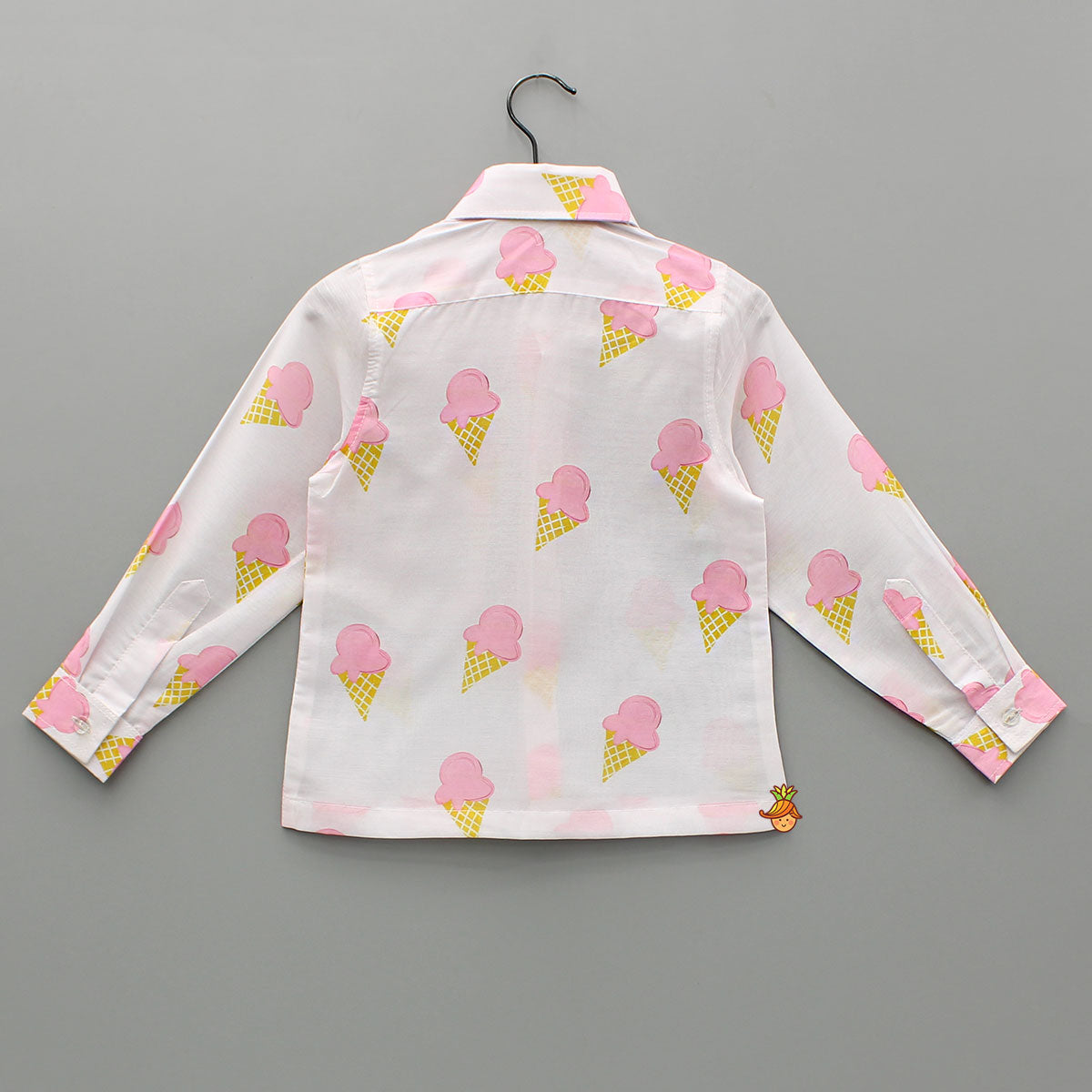 Pre Order: Ice Cream Printed White Shirt