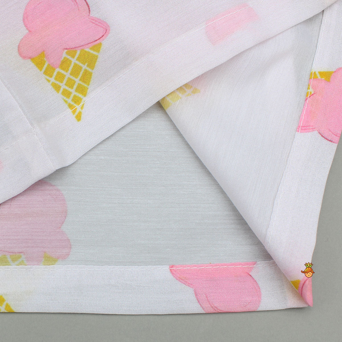 Pre Order: Ice Cream Printed White Shirt