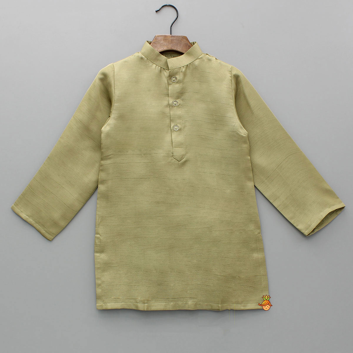 Pre Order: Green Kurta And Embroidered Jacket With Pyjama